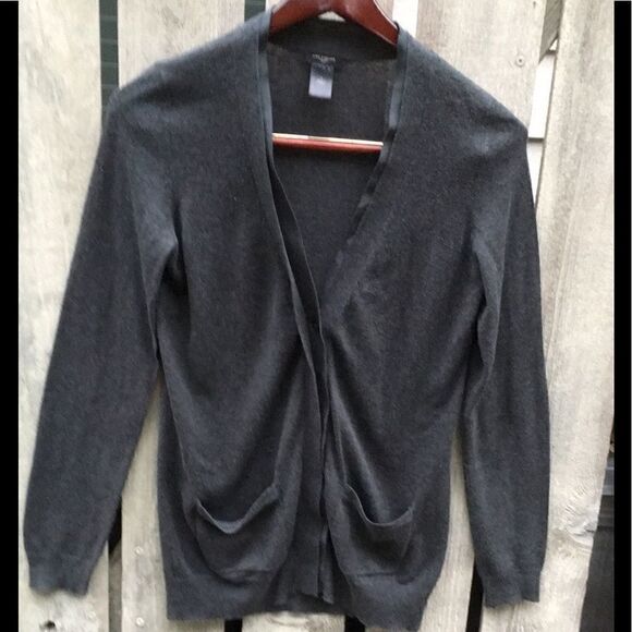 ANN TAYLOR S Wool Blend Button Down Boyfriend Cardigan Sweater - Picture 1 of 10